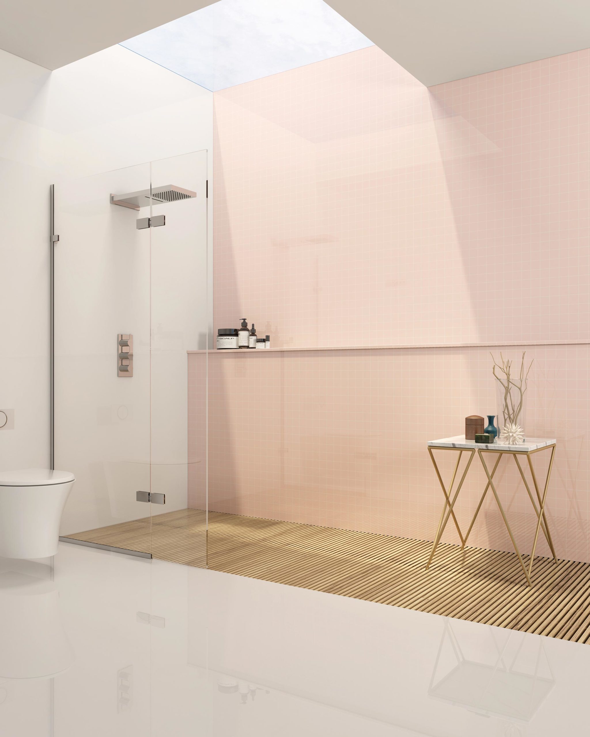 Essential Archangel walk-in shower panel