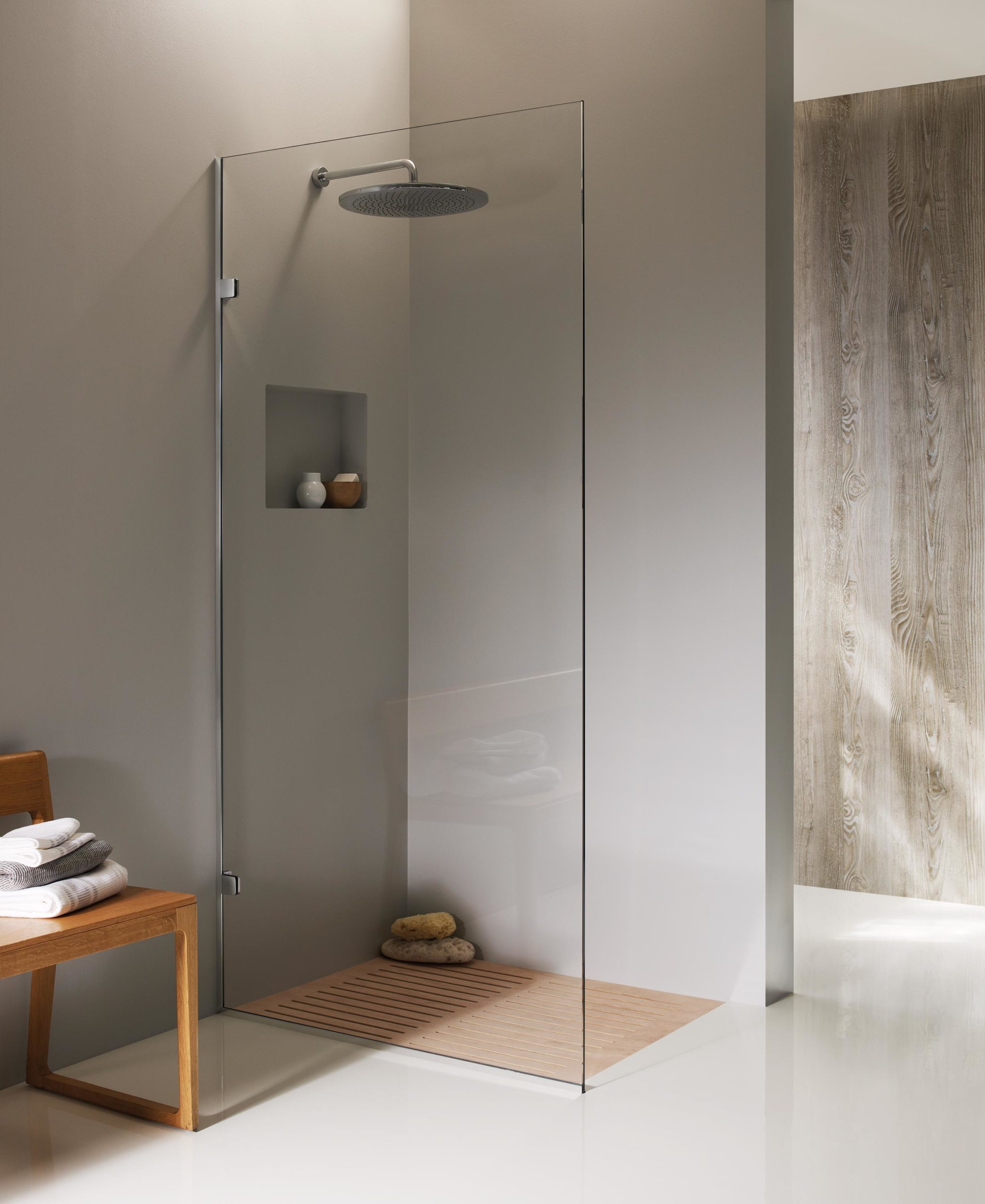 Essential Monaco walk-in shower panel