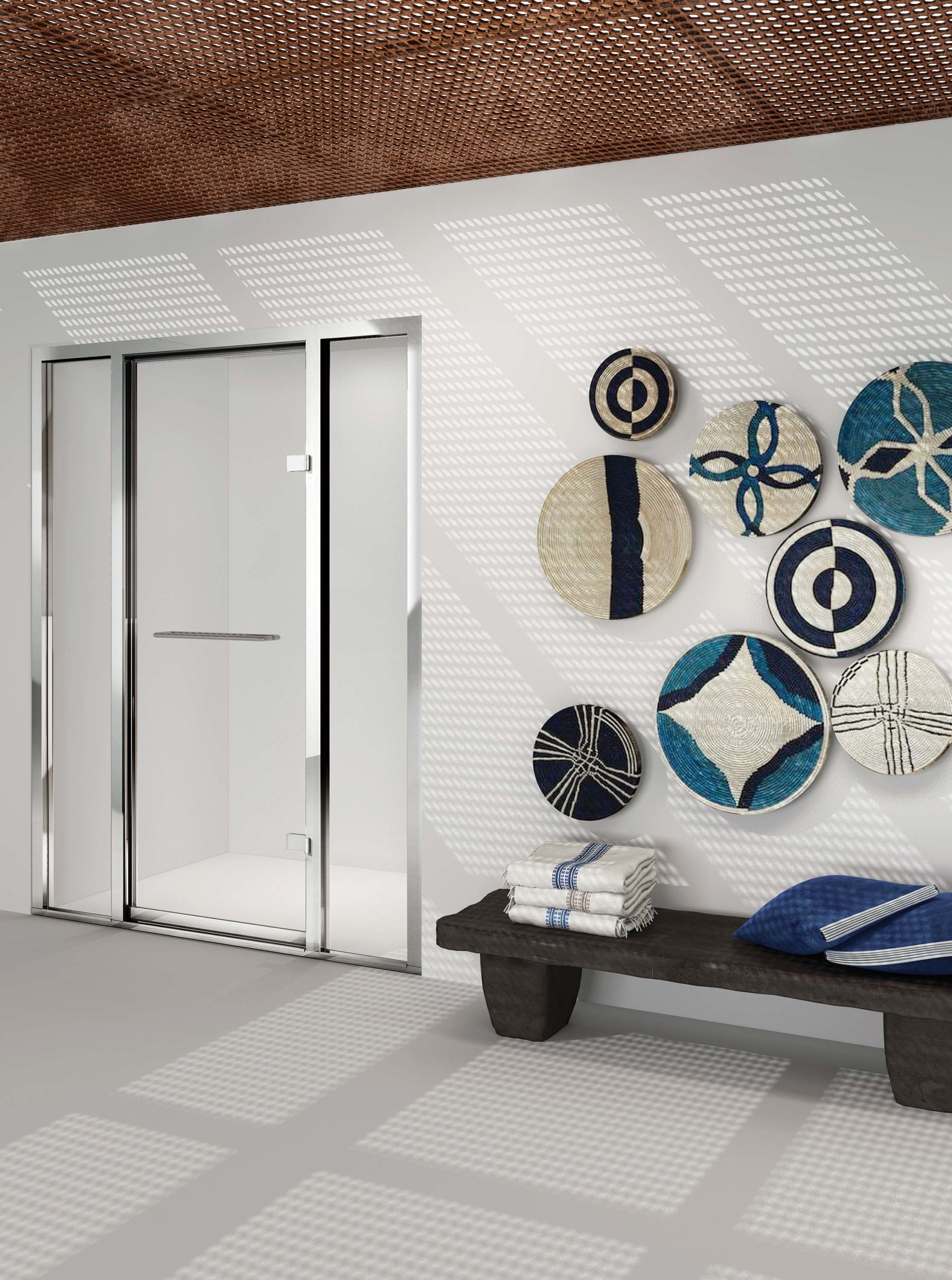Geneva straight shower screen