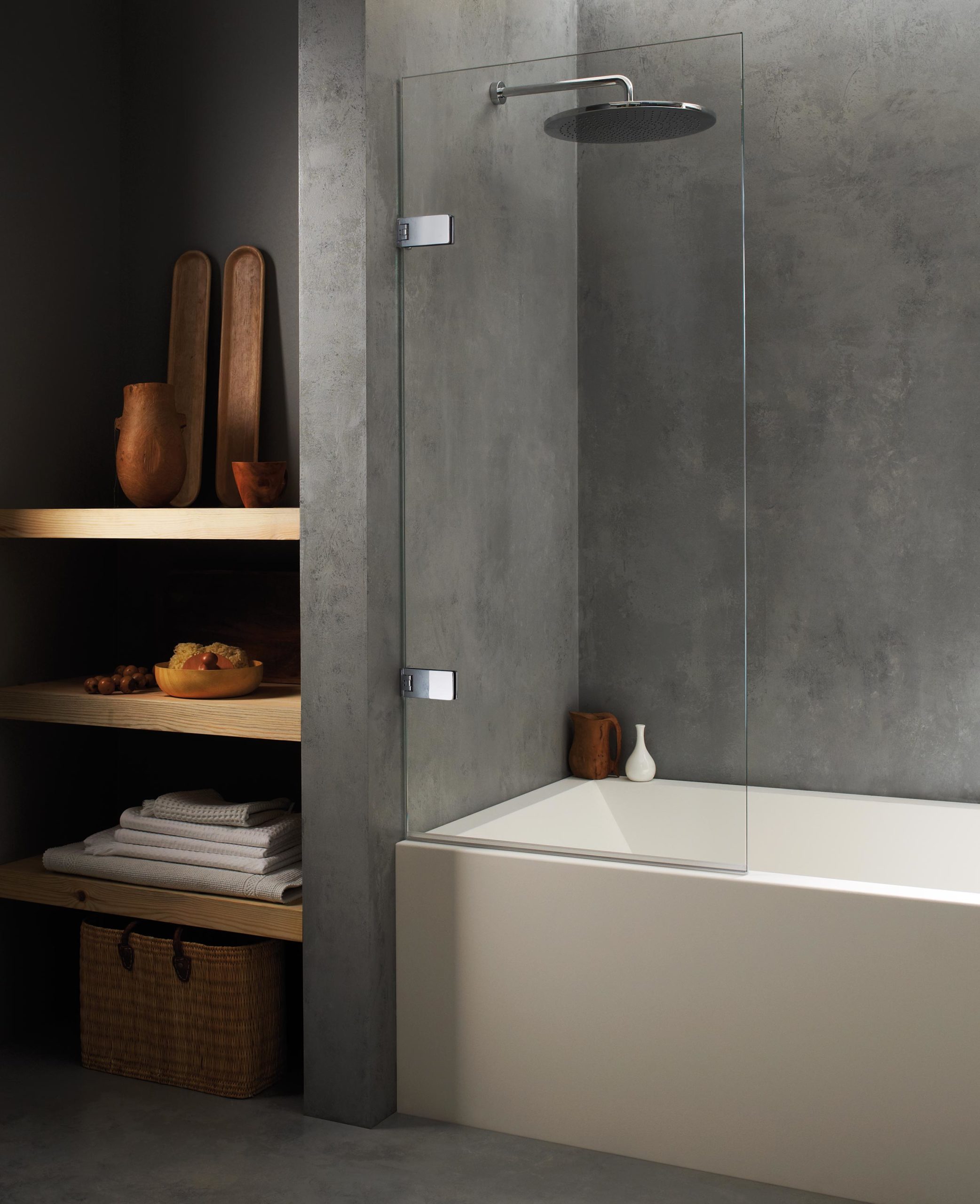 Genoa Frameless Bath Screen