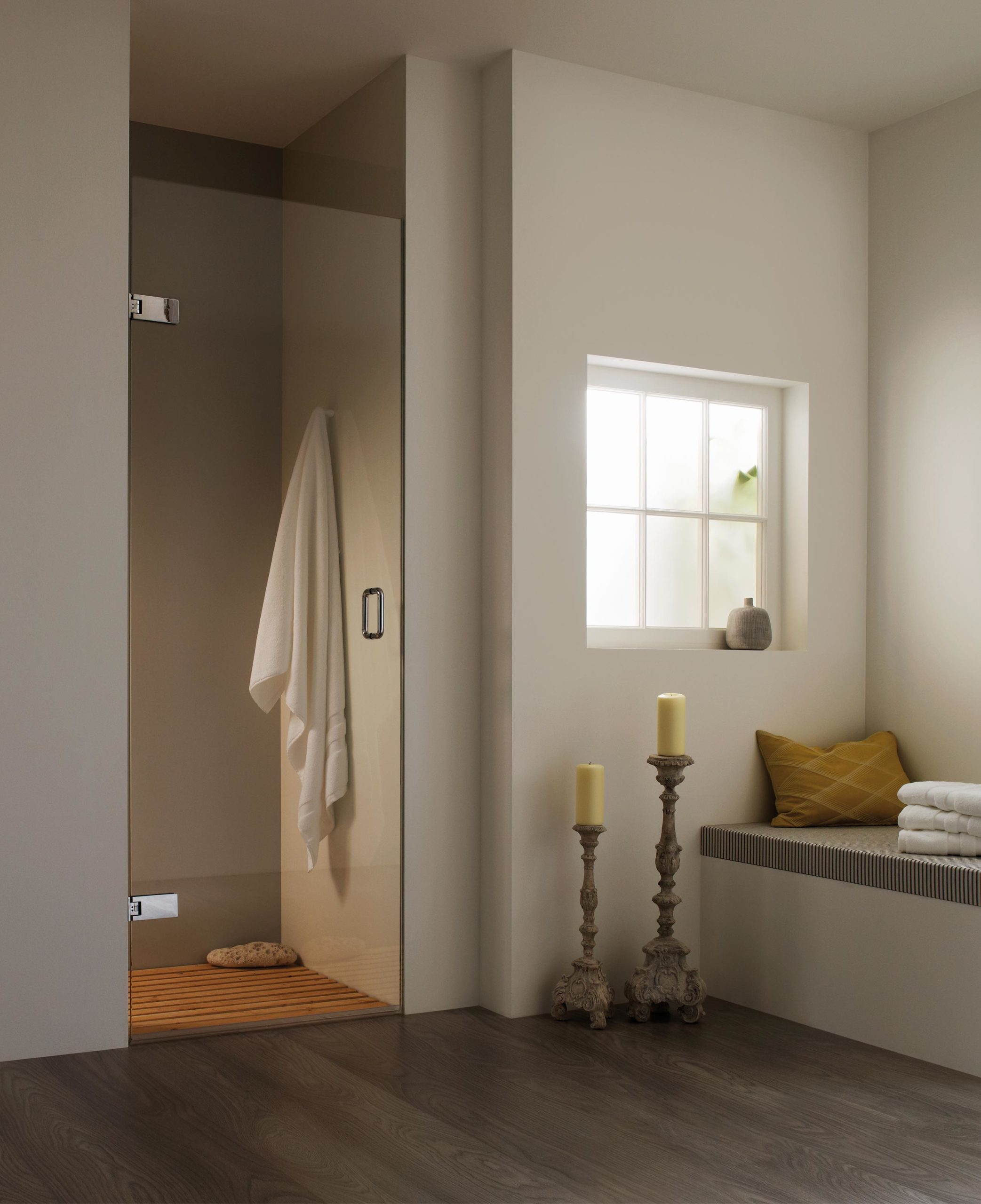 Maine Frameless shower door
