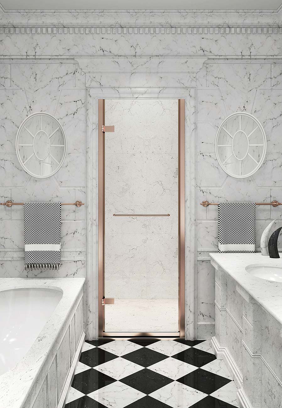 Ponente shower door